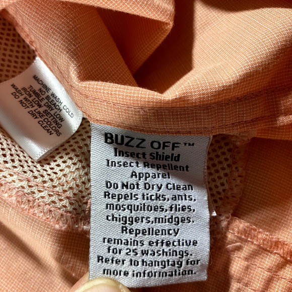 Ex Officio Buzz Off Womens Fishing Hiking Shirt Button Front Vented Sz XL Orange - Picture 6 of 14